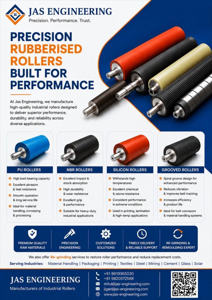 Rubberised Rollers Manufacturer JAS Engineering